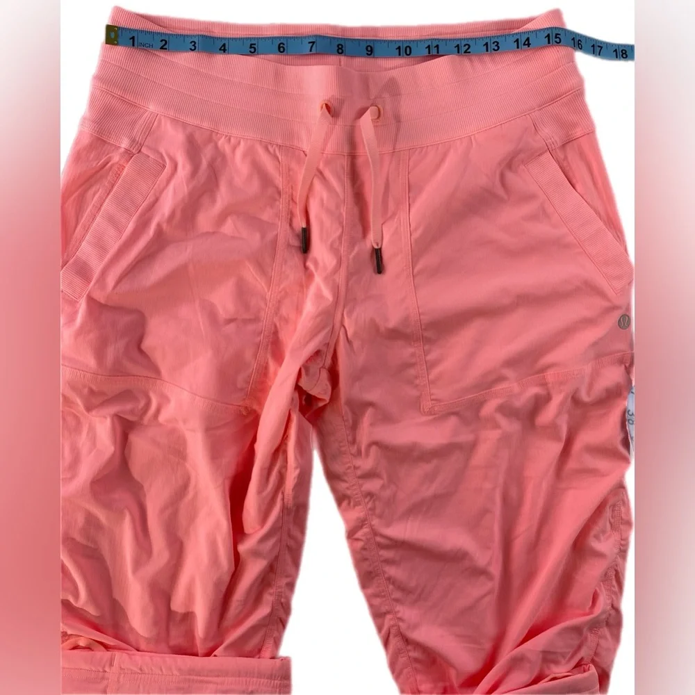 Lululemon Studio Crop *Lined Bleached Coral size 10 NWOT - Picture 8 of 11